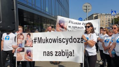 Photo of Mukowiscydoza: Protest przed siedzibą Vertex Pharmaceuticals